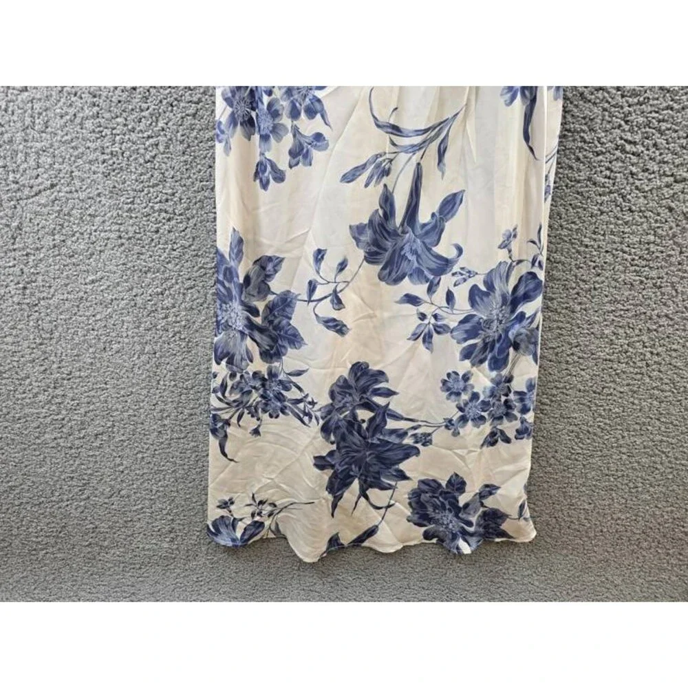 GUESS Akilina Sleeveless Cowlneck Dress Women XS Dreaming Lillies Print Pullover